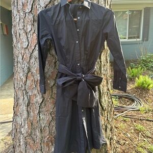 Elegant navy Shirt Dress